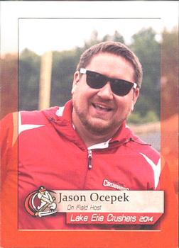 2014 Matt Browne Photography Lake Erie Crushers #23 Jason Ocepek Front