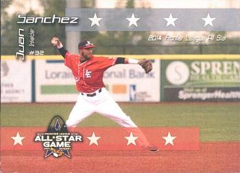 2014 Matt Browne Photography Lake Erie Crushers #28 Juan Sanchez Front