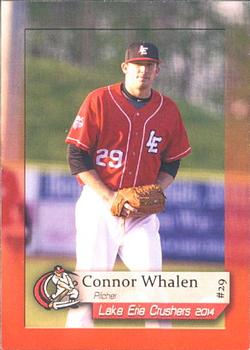 2014 Matt Browne Photography Lake Erie Crushers #33 Connor Whalen Front