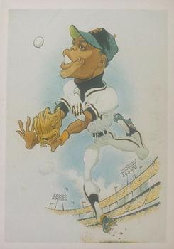 1985 Baseball Greats Caricatures #8 Willie Mays Front