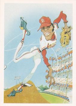 1985 Baseball Greats Caricatures #9 Bob Gibson Front