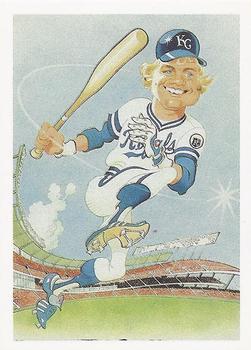 1985 Baseball Greats Caricatures #10 George Brett Front