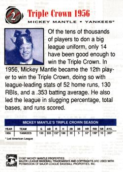 1997 Scoreboard Mickey Mantle #2 Mickey Mantle Back
