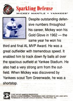 1997 Scoreboard Mickey Mantle #8 Mickey Mantle Back
