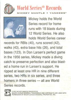 1997 Scoreboard Mickey Mantle #11 Mickey Mantle Back