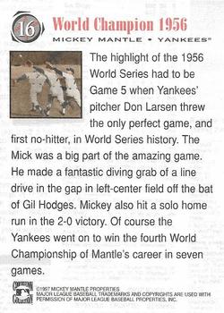 1997 Scoreboard Mickey Mantle #16 Mickey Mantle Back