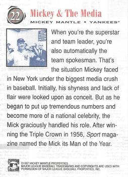 1997 Scoreboard Mickey Mantle #22 Mickey Mantle Back