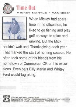 1997 Scoreboard Mickey Mantle #30 Mickey Mantle Back