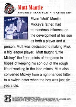 1997 Scoreboard Mickey Mantle #32 Mickey Mantle Back