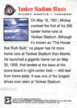 1997 Scoreboard Mickey Mantle #46 Mickey Mantle Back