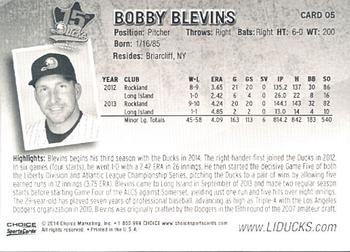 2014 Choice Long Island Ducks #05 Bobby Blevins Back