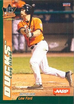 2014 Choice Long Island Ducks 15th Anniversary #7 Lew Ford Front