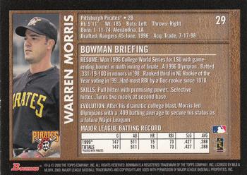 2000 Bowman - Retro/Future #29 Warren Morris Back