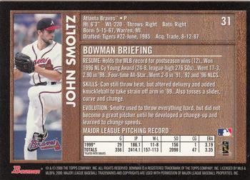 2000 Bowman - Retro/Future #31 John Smoltz Back
