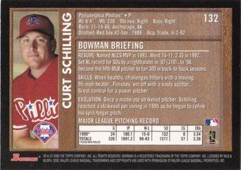 2000 Bowman - Retro/Future #132 Curt Schilling Back