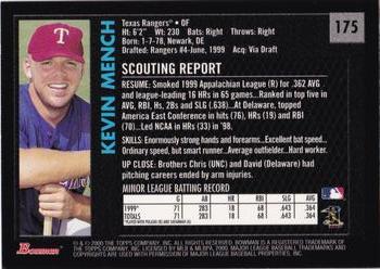 2000 Bowman - Retro/Future #175 Kevin Mench Back