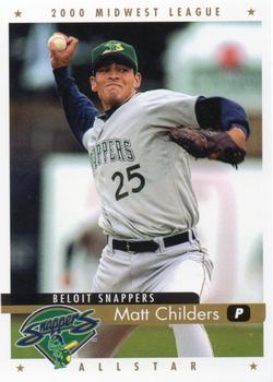 2000 Active Graphics Midwest League All-Stars #NNO Matt Childers Front