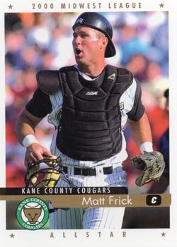 2000 Active Graphics Midwest League All-Stars #NNO Matt Frick Front