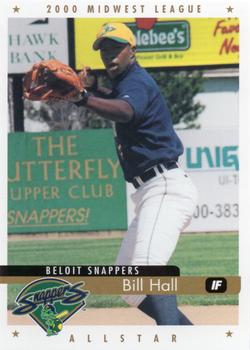 2000 Active Graphics Midwest League All-Stars #NNO Bill Hall Front