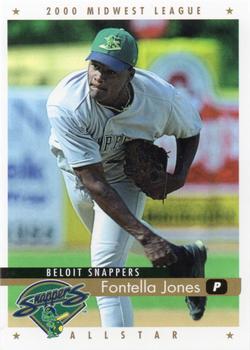 2000 Active Graphics Midwest League All-Stars #NNO Fontella Jones Front