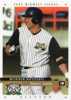 2000 Active Graphics Midwest League All-Stars #NNO Jason Lane Front