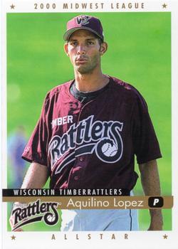2000 Active Graphics Midwest League All-Stars #NNO Aquilino Lopez Front