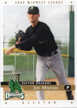 2000 Active Graphics Midwest League All-Stars #NNO Jim Manias Front