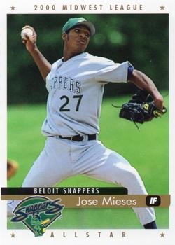 2000 Active Graphics Midwest League All-Stars #NNO Jose Mieses Front