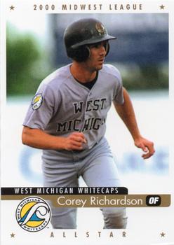 2000 Active Graphics Midwest League All-Stars #NNO Corey Richardson Front