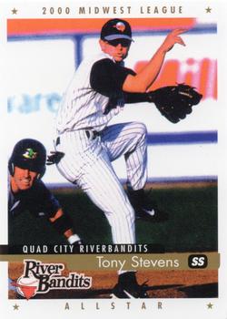 2000 Active Graphics Midwest League All-Stars #NNO Tony Stevens Front