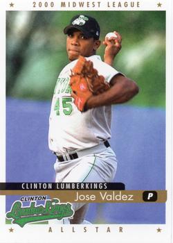2000 Active Graphics Midwest League All-Stars #NNO Jose Valdez Front