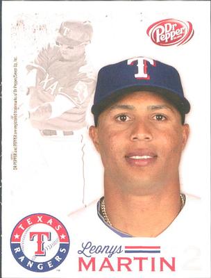 2014 Dr. Pepper Texas Rangers #25 Leonys Martin Front