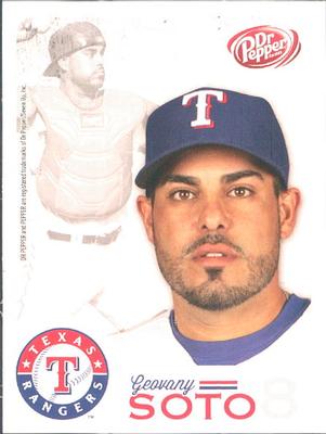 2014 Dr. Pepper Texas Rangers #40 Geovany Soto Front