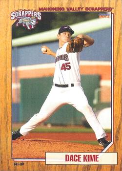 2013 Choice Mahoning Valley Scrappers #01 Dace Kime Front