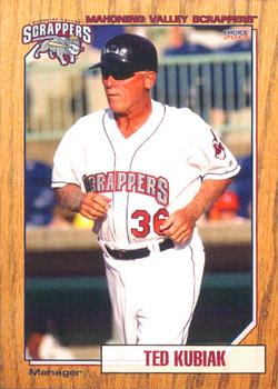 2013 Choice Mahoning Valley Scrappers #32 Ted Kubiak Front