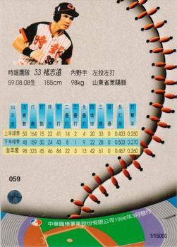 1995 CPBL A-Plus Series - Silver Stitch #059 Chih-Yuan Chu Back