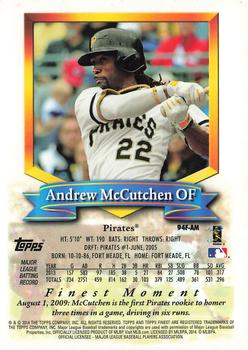 2014 Finest - 94 Finest #94F-AM Andrew McCutchen Back