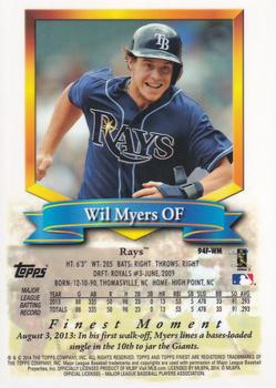 2014 Finest - 94 Finest #94F-WM Wil Myers Back