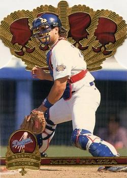 1997 Pacific Crown Collection - Gold Crown Die Cuts #GC31 Mike Piazza Front