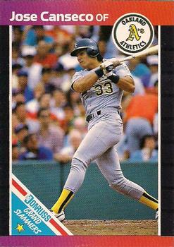 1989 Donruss - Grand Slammers #1 Jose Canseco Front