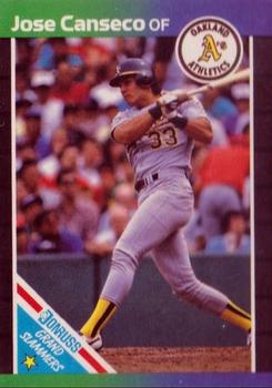 1989 Donruss - Grand Slammers #1 Jose Canseco Front