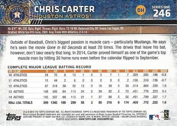 2015 Topps #246 Chris Carter Back