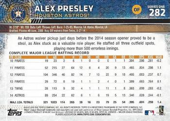 2015 Topps #282 Alex Presley Back