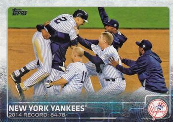2015 Topps #697 New York Yankees Front