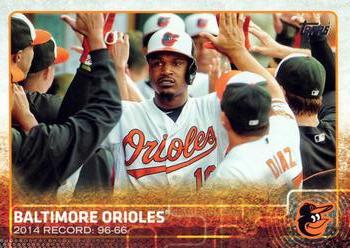 2015 Topps #19 Baltimore Orioles Front