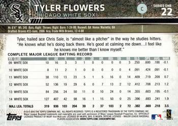 2015 Topps #22 Tyler Flowers Back