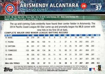 2015 Topps #37 Arismendy Alcantara Back
