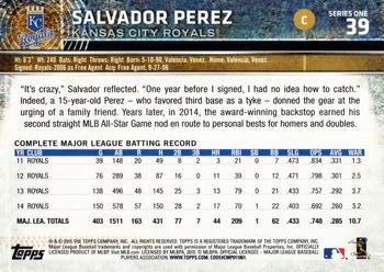2015 Topps #39 Salvador Perez Back