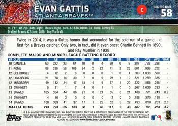 2015 Topps #58 Evan Gattis Back