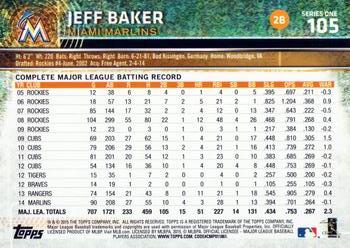 2015 Topps #105 Jeff Baker Back